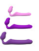 ADRIEN LASTIC - QUEENS STRAP-ON FLEXIBLE VIOLETA TALLA M