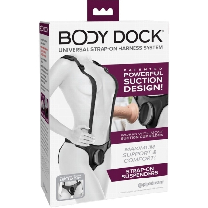 Strap On Pipedreams Body Dock com Ventosa e Suspensório,D-235921