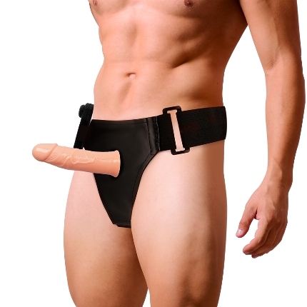 HARNESS ATTRACTION - GREGORY HOLLOW RNES WITH VIBRATOR 16.5 X 4.3CM D-224937