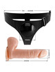 PRETTY LOVE - HARNESS BRIEFS UNIVERSAL HARNESS WITH DILDO TOM 20 CM NATURAL D-233387