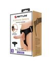 PRETTY LOVE - HARNESS BRIEFS UNIVERSAL HARNESS WITH DILDO KEVIN 19 CM NATURAL D-233388
