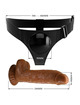 PRETTY LOVE - HARNESS BRIEFS ARNÉS UNIVERSAL CON DILDO MICHEAL 20 CM NEGRO