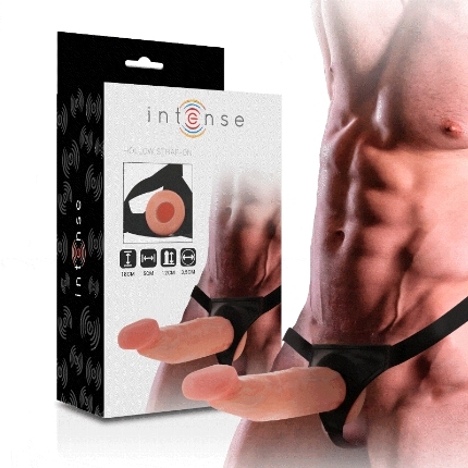 INTENSE - HOLLOW HARNESS WITH DILDO 18 X 3.5 CM D-234361