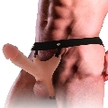 INTENSE - HOLLOW HARNESS WITH SILICONE DILDO 16 X 3.5 CM