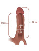 INTENSE - HOLLOW HARNESS WITH SILICONE DILDO 16 X 3.5 CM D-234363