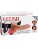 FETISH FANTASY SERIES - ADJUSTABLE HARNESS REMOTE CONTROL REALISTIC PENIS WITH TESTICLES 17.8 CM D-236556