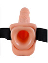 FETISH FANTASY SERIES - ADJUSTABLE HARNESS REMOTE CONTROL REALISTIC PENIS WITH TESTICLES 23 CM D-236557