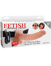 FETISH FANTASY SERIES - ADJUSTABLE HARNESS REMOTE CONTROL REALISTIC PENIS WITH TESTICLES 23 CM D-236557