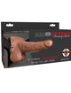 FETISH FANTASY SERIES - ARNES AJUSTABLE PENE REALISTICO CON TESTICULOS RECARGABLE Y VIBRADOR 15 CM