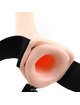 FETISH FANTASY SERIES - 19 CM VIBRATING HOLLOW STRAP-ON BROWN PD3361-21