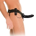 FETISH FANTASY SERIES - VIBRATING HOLLOW STRAP-ON FOR HER OR HIM BLACK