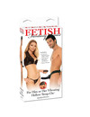 FETISH FANTASY SERIES - VIBRATING HOLLOW STRAP-ON FOR HER OR HIM BLACK PD3367-23