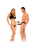 FETISH FANTASY SERIES - ARNES HUECO VIBRADOR PARA EL Y ELLA NEGRO 14CM