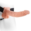 FETISH FANTASY SERIES - SERIES 9 HOLLOW STRAP-ON WITH BALLS 22.9CM FLESH