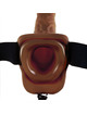FETISH FANTASY SERIES - SERIES 9 HOLLOW STRAP-ON WITH BALLS 22.9CM BROWN PD3374-29