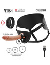 FETISH SUBMISSIVE CYBER STRAP - HARNESS WITH REMOTE CONTROL DILDO WATCHME S TECHNOLOGY D-229269