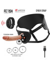 FETISH SUBMISSIVE CYBER STRAP - HARNESS WITH REMOTE CONTROL DILDO WATCHME M TECHNOLOGY D-229270