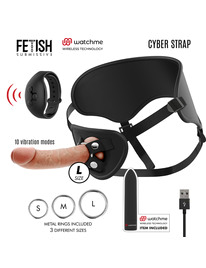 FETISH SUBMISSIVE CYBER STRAP - ARNES CON DILDO Y BALA CONTROL REMOTO TECNOLOGIA WATCHME L