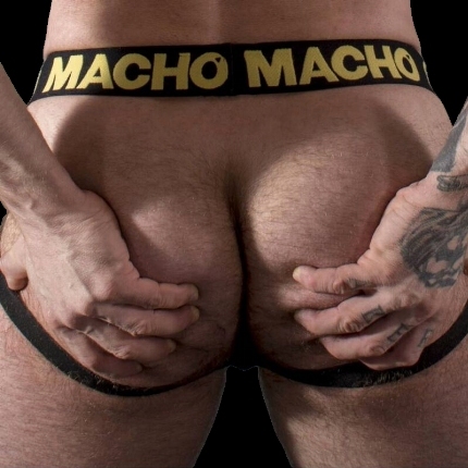 Jockstrap Macho Couro Amarelo,D-233418