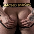 Jockstrap Macho Couro Amarelo