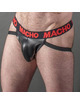 Jockstrap Macho Couro Vermelho,D-233422