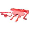 Kit BDSM 4 Peças Vermelho
