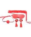 Kit BDSM 4 Peças Vermelho,1320531000