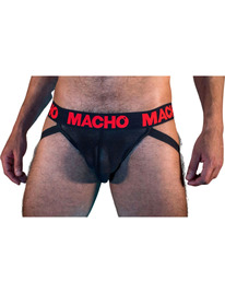 Macho - mx26x2 jock negro/rojo xl