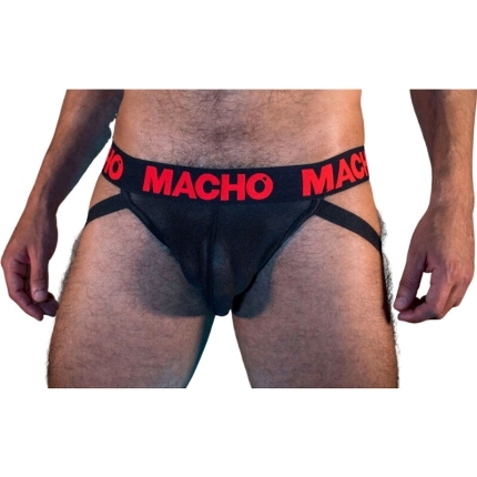 Macho - mx26x2 jock negro/rojo xl 