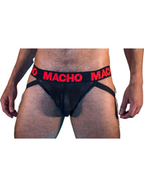 Macho - mx26x2 jock negro/rojo xl 