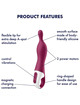 SATISFYER - AMAZING 1 VIBRADOR PUNTO A BERRY