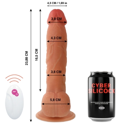 Vibrador Realístico Cyber Silicock Ben com Comando,D-218561