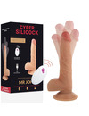 Vibrador Realístico Cyber Silicock John com Comando,D-218562