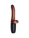 Vibrador Realístico King Cock Triple Threat Castanho,D-230569