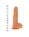 GET REAL - ROTATING BEADS VIBRATING DILDO SKIN D-234608