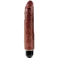 Vibrador Realístico King Cock Castanho 25.6 cm
