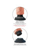 KING COCK - DILDO VIBRADOR CON TESTICULOS 17.78 CM NATURAL