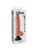 KING COCK - 25.5 CM VIBRATING COCK WITH BALLS FLESH PD5410-21