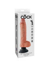 KING COCK - 25.5 CM VIBRATING COCK WITH BALLS FLESH PD5410-21