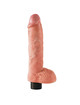 KING COCK - 25.5 CM VIBRATING COCK WITH BALLS FLESH PD5410-21