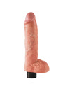 KING COCK - 25.5 CM VIBRATING COCK WITH BALLS FLESH PD5410-21