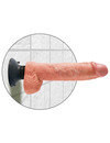 KING COCK - 25.5 CM VIBRATING COCK WITH BALLS FLESH PD5410-21