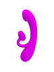 PRETTY LOVE - SINCERE VIBRATOR AND CLITORIS SUCKER PURPLE SILICONE D-233400