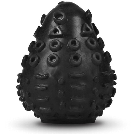 G-VIBE - REUSABLE TEXTURED MASTURBATOR EGG BLACK D-228850