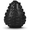 G-VIBE - REUSABLE TEXTURED MASTURBATOR EGG BLACK