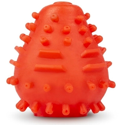 G-VIBE - REUSABLE TEXTURED MASTURBATOR EGG RED D-228852