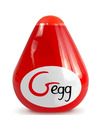 G-VIBE - REUSABLE TEXTURED MASTURBATOR EGG RED D-228852