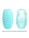 PRETTY LOVE - TURQUOISE DOUBLE SIDED MASTURBATOR EGG D-230777