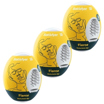 3x Masturbador Egg Satisfyer Fierce,D-231038