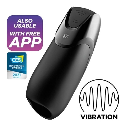 SATISFYER - MEN VIBRATION+ BLACK D-233129